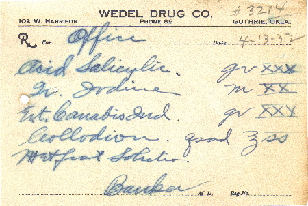 Ok. Prescription