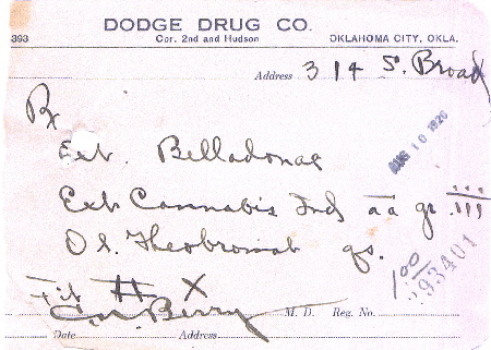 Ok. Prescription